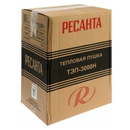 Тепловая электрическая пушка Ресанта ТЭП-3000Н 67/1/18 { 3000/1500 Вт, 220/230 В, 3.2 кг }